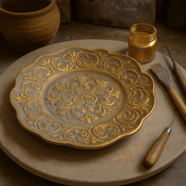 پتینه کاری روی سفال